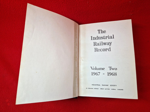 Industrial railway record vols - railway,
